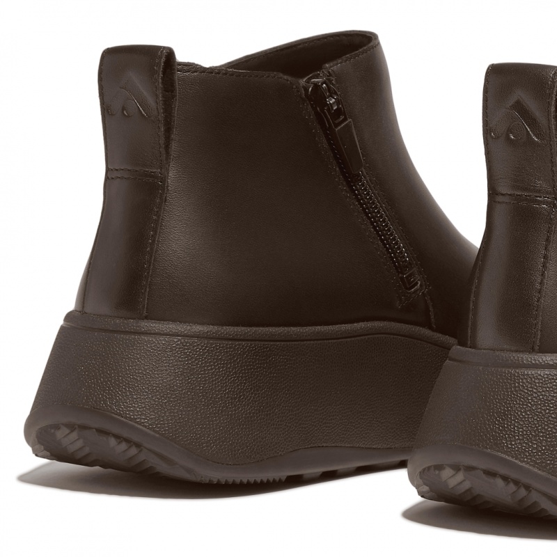 Brown Fitflop F-Mode Women's Ankle Boots | PH-8197WBDOV