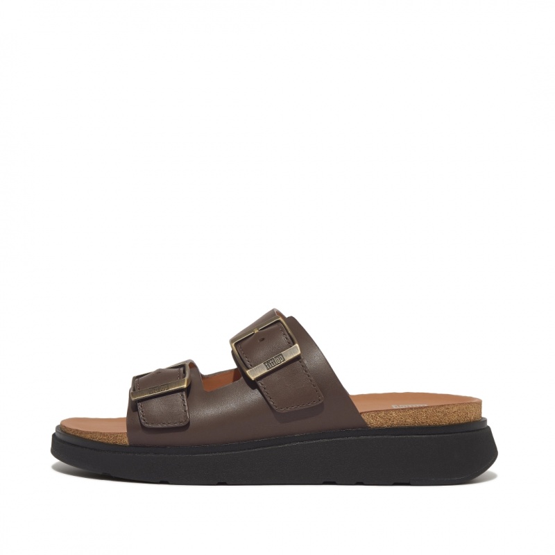 Brown Fitflop Gen-Ff Men\'s Slides | PH-1923BTSOX