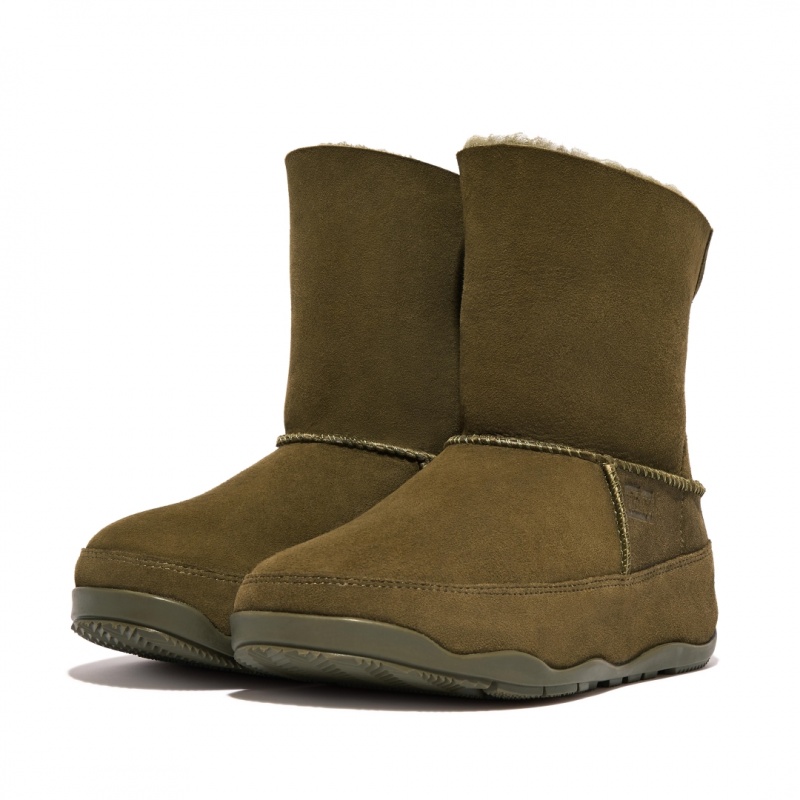 Brown Fitflop Original Mukluk Shearling Women's Ankle Boots | PH-7639XAWKM