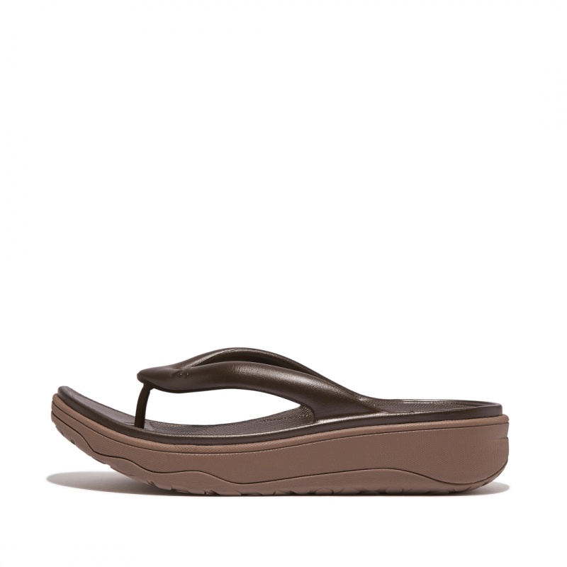 Brown Fitflop Relieff Eva Tpu Thongs Women\'s Toe-Post Sandals | PH-1682MTNOV