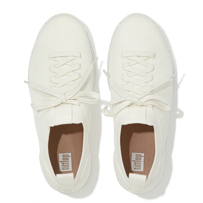 Cream Fitflop Rally E01 Multi Knit Women's Sneakers | PH-5914YJNXV