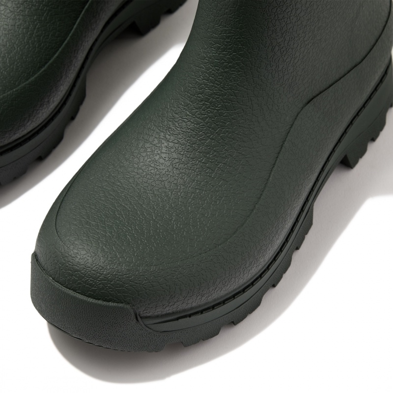 Deep Green Fitflop Wonderwelly Atb Natural Mix Welly Women's Rubber Boots | PH-8619YKQOG