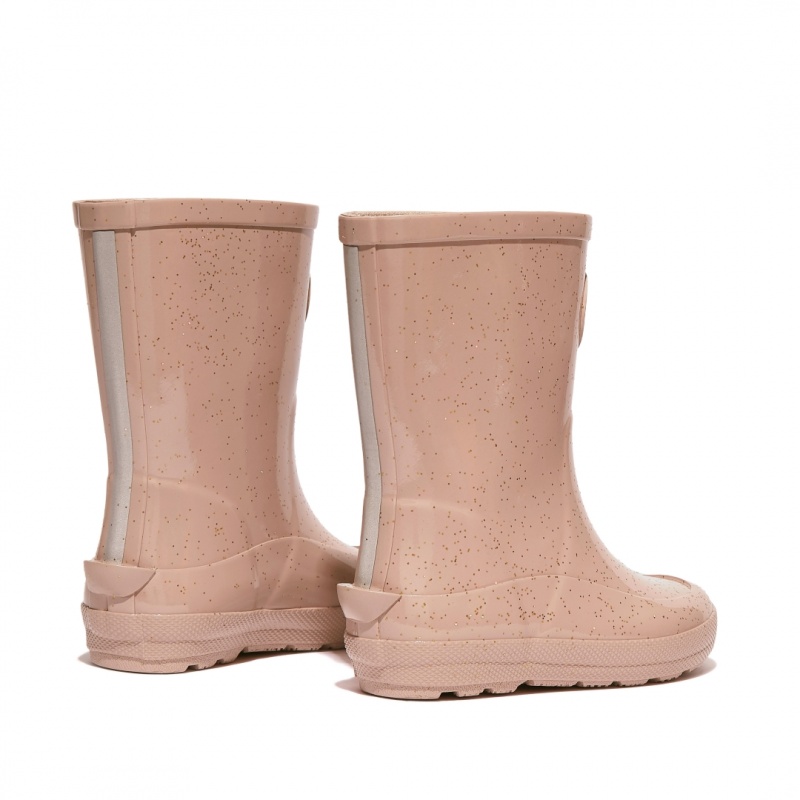 Gold Fitflop Wonderwelly Natural Rubber Mix Kids' Rain Boots | PH-3945WLGUV