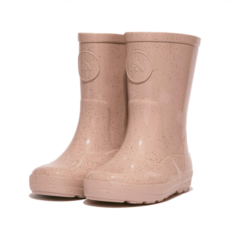 Gold Fitflop Wonderwelly Natural Rubber Mix Kids' Rain Boots | PH-3945WLGUV