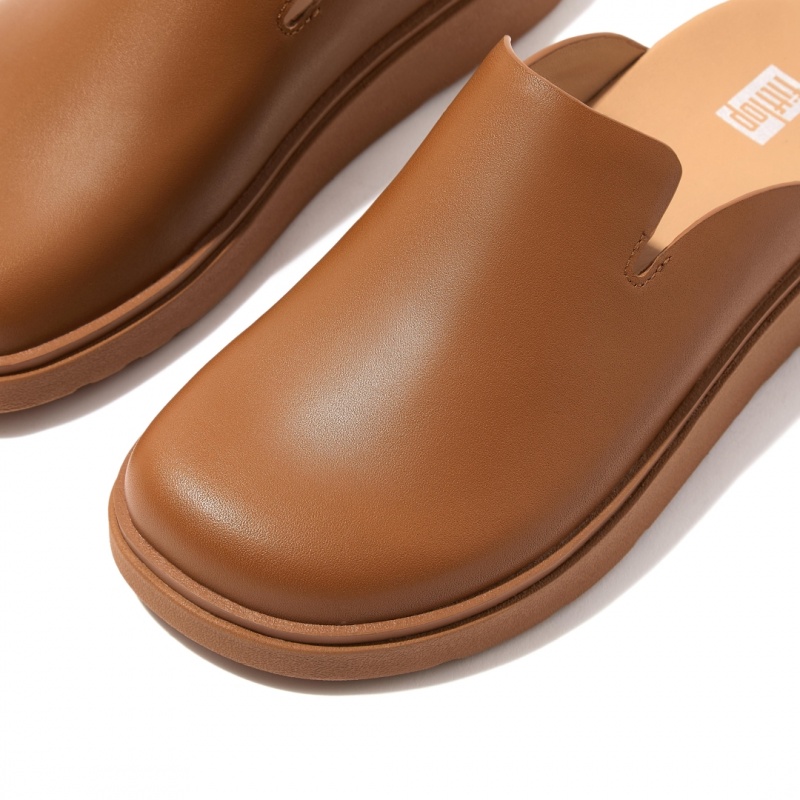 Light Brown Fitflop Gen Ff Women's Mules | PH-0687QPVWA