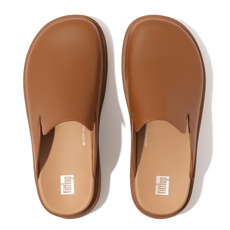 Light Brown Fitflop Gen Ff Women's Mules | PH-0687QPVWA