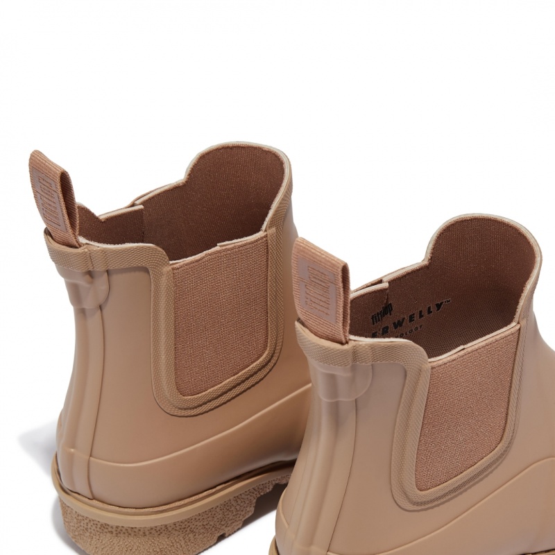 Light Brown Fitflop Wonderwelly Chelsea Women's Rain Boots | PH-0921AUXQI