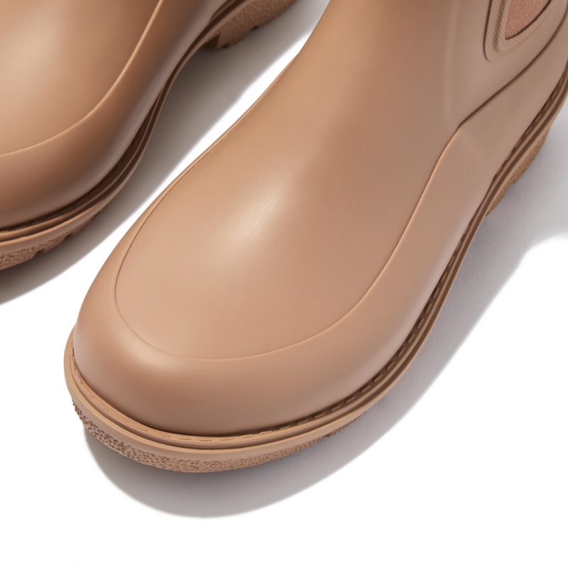 Light Brown Fitflop Wonderwelly Chelsea Women's Rain Boots | PH-0921AUXQI