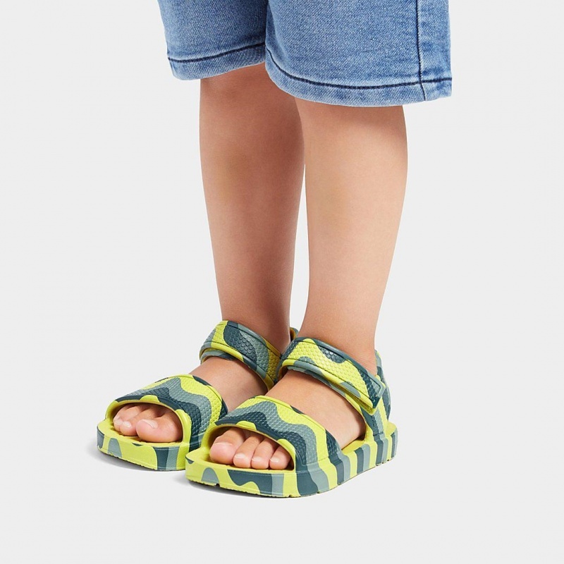 Light Green Fitflop Iqushion Eva Kids' Back-Strap Sandals | PH-5902TYXGM