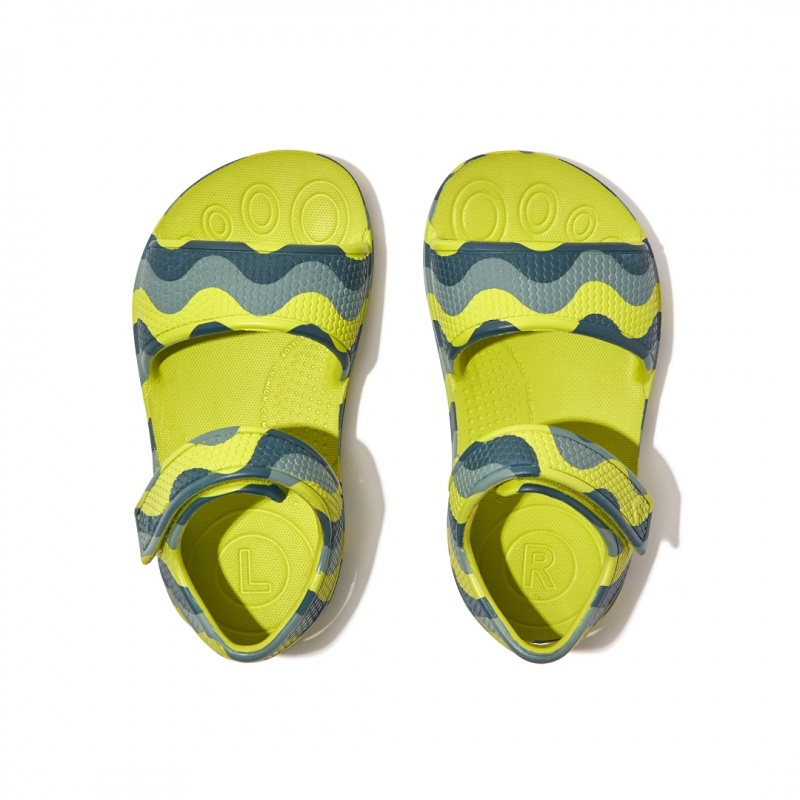 Light Green Fitflop Iqushion Eva Kids' Back-Strap Sandals | PH-5902TYXGM