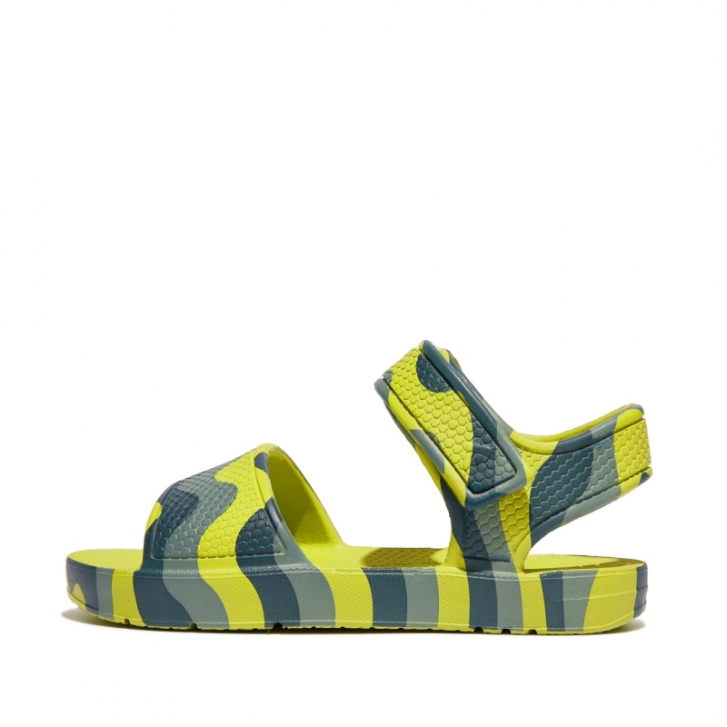 Light Green Fitflop Iqushion Eva Kids\' Back-Strap Sandals | PH-5902TYXGM