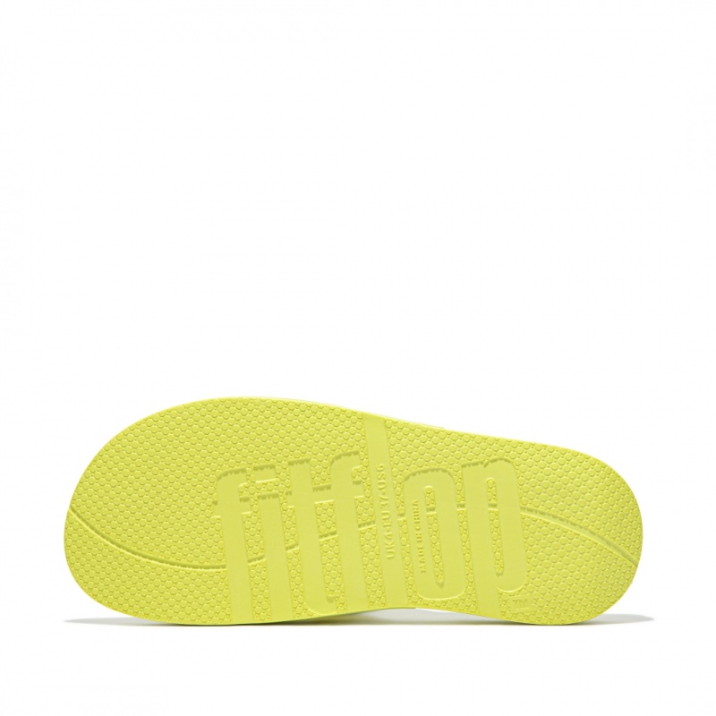 Light Green Fitflop Iqushion Rubber Tpu Slides Women's Slides | PH-7923UTHBZ