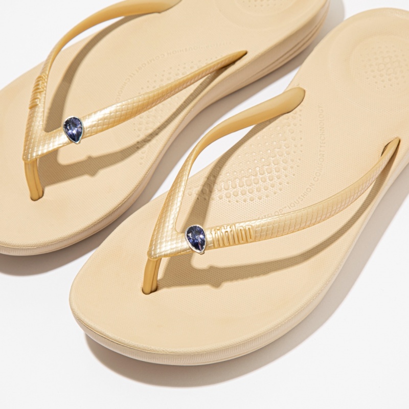 Navy Fitflop Iqushion Crystal Teardrop 2-Pack Women's Charms | PH-8396AGVPT