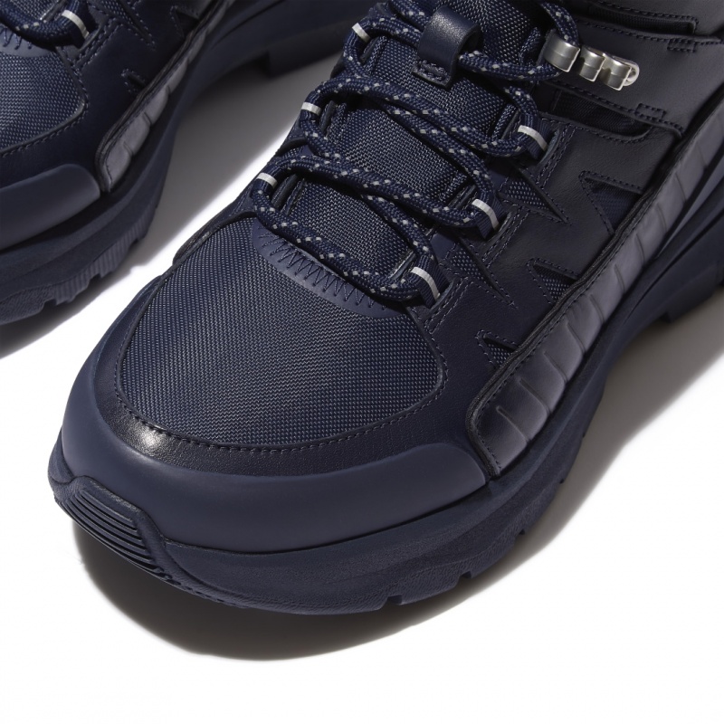 Navy Fitflop Neo-D-Hyker Women's Walking Boots | PH-1305UHLOM