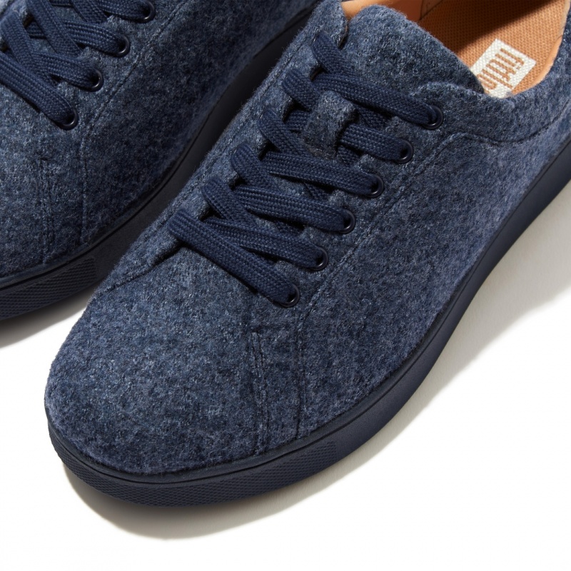 Navy Fitflop Rally Merino Wool Women's Sneakers | PH-2789LPYMA