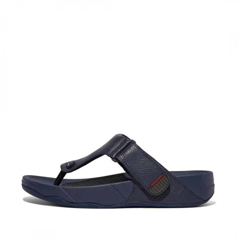 Navy Fitflop Trakk Ii Toe Men\'s Thongs | PH-6138XJPGL