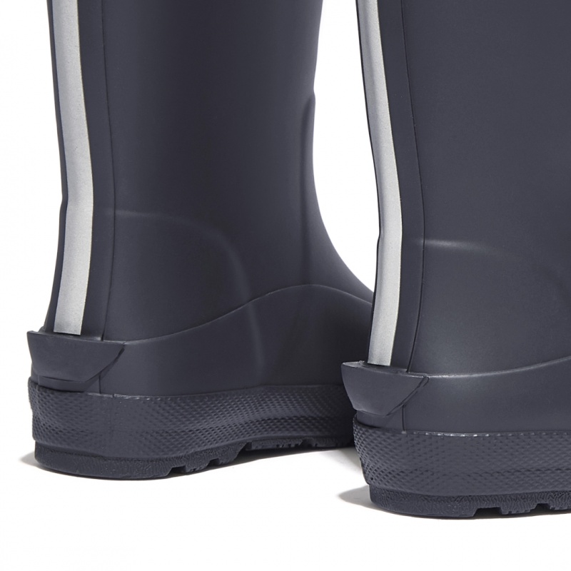 Navy Fitflop Wonderwelly Natural Rubber Mix Kids' Rain Boots | PH-5180OKUGB