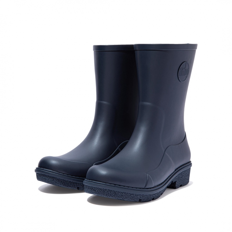 Navy Fitflop Wonderwelly Women's Rain Boots | PH-2879BKJRU