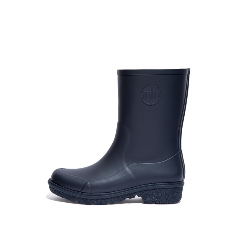 Navy Fitflop Wonderwelly Women\'s Rain Boots | PH-2879BKJRU