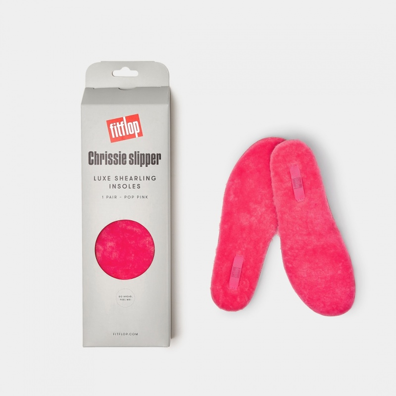 Pink Fitflop Chrissie Shearling Slippers Women's Insoles | PH-6207JYMAQ