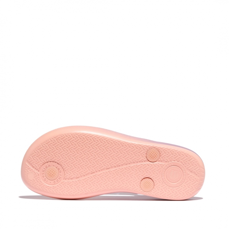 Pink Fitflop Iqushion Rubber Kids' Flip Flops | PH-4703LHSYP