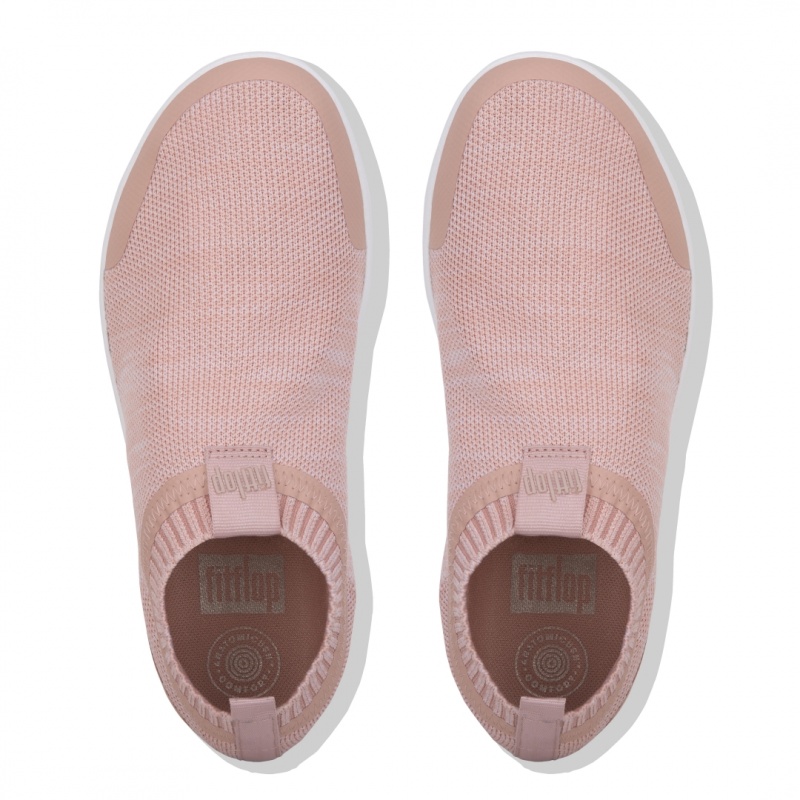 Pink Fitflop Uberknit Nylon Mix Knit Tpu Rubber Women's Sneakers | PH-2048PRWJO