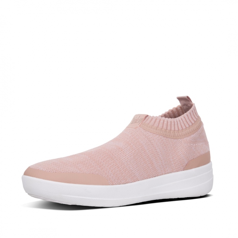 Pink Fitflop Uberknit Nylon Mix Knit Tpu Rubber Women's Sneakers | PH-2048PRWJO