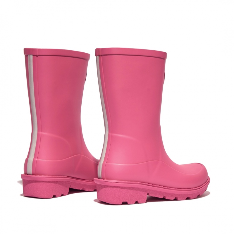 Pink Fitflop Wonderwelly Natural Mix Welly Kids' Rubber Boots | PH-8405QMPBT