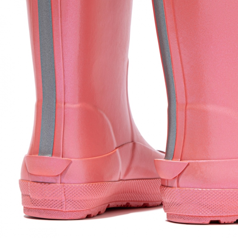 Pink Fitflop Wonderwelly Welly Kids' Rubber Boots | PH-3698SCFXT