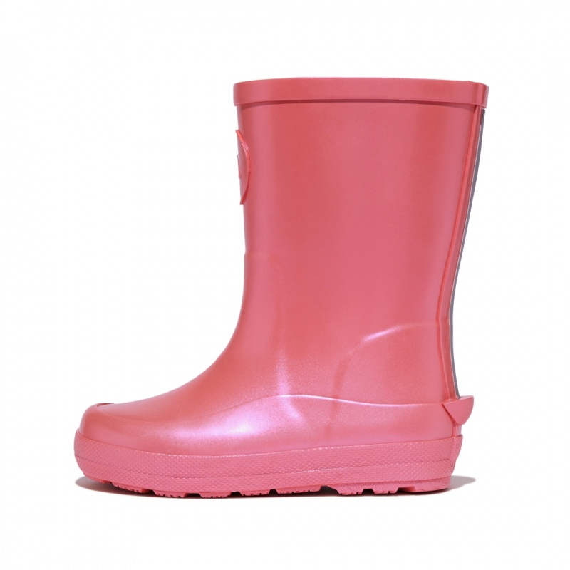 Pink Fitflop Wonderwelly Welly Kids\' Rubber Boots | PH-3698SCFXT