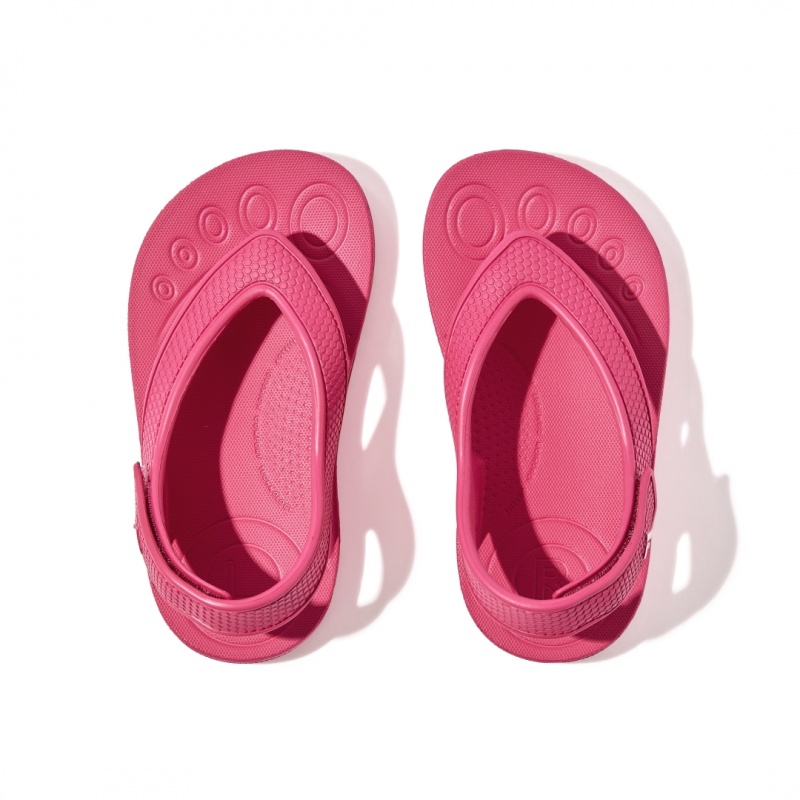 Red Fitflop Iqushion Eva Back Straps Kids' Flip Flops | PH-5420MRWDA