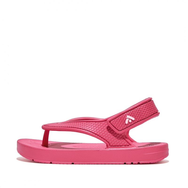 Red Fitflop Iqushion Eva Back Straps Kids\' Flip Flops | PH-5420MRWDA