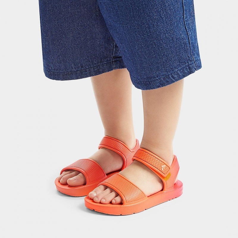 Red Fitflop Iqushion Eva Kids' Back-Strap Sandals | PH-9164ZSTAV