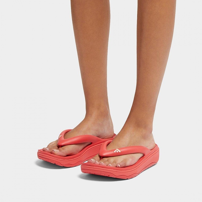 Red Fitflop Relieff Eva Tpu Thongs Women's Toe-Post Sandals | PH-6872WFEPJ