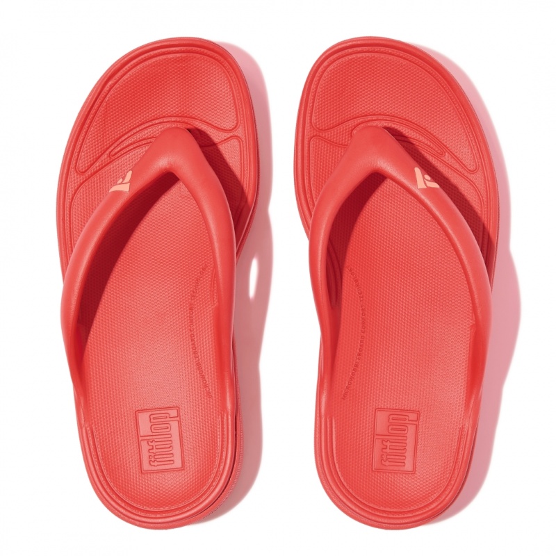 Red Fitflop Relieff Eva Tpu Thongs Women's Toe-Post Sandals | PH-6872WFEPJ