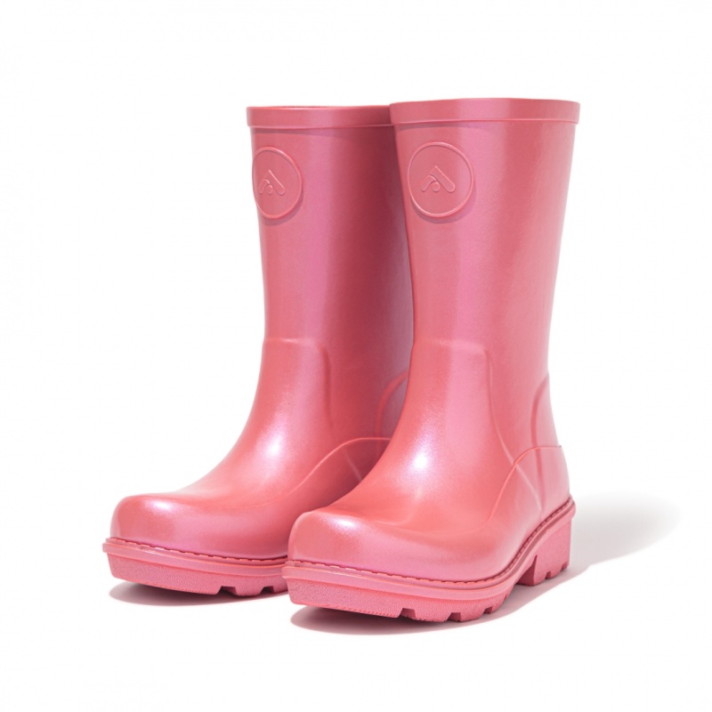 Red Fitflop Wonderwelly Welly Kids' Rubber Boots | PH-4291UNMHO