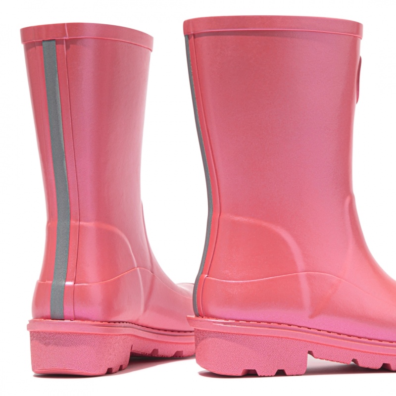 Red Fitflop Wonderwelly Welly Kids' Rubber Boots | PH-4291UNMHO