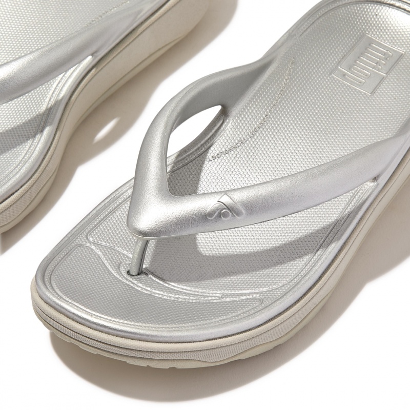 Silver Fitflop Relieff Eva Tpu Thongs Women's Toe-Post Sandals | PH-5894UZFGM