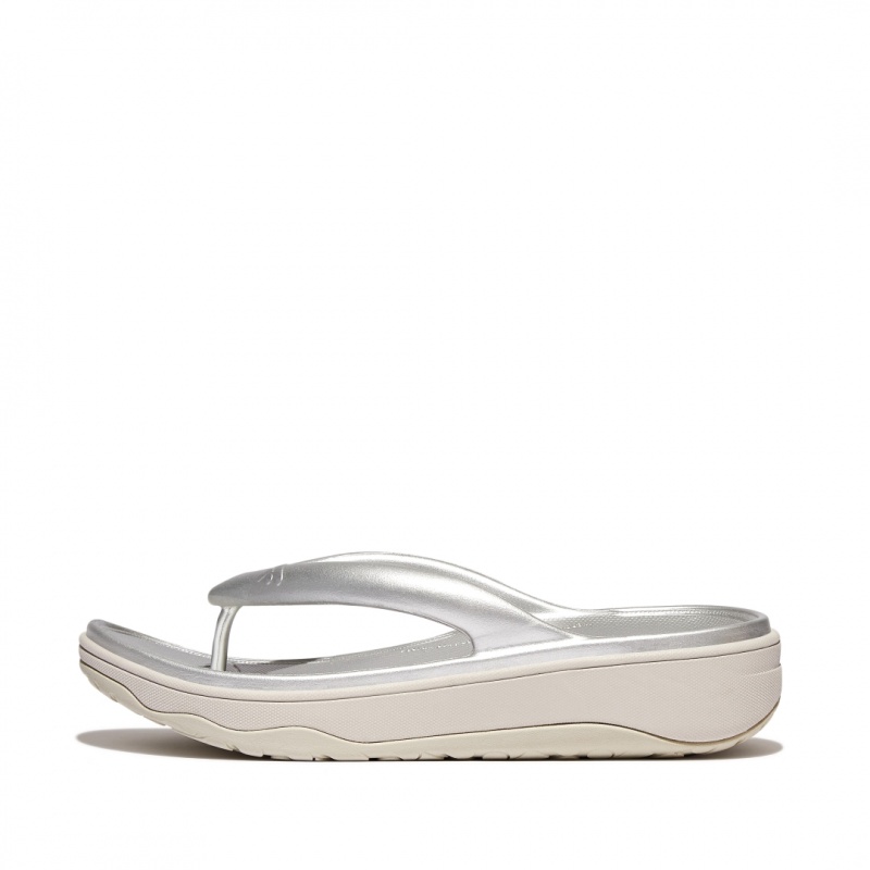 Silver Fitflop Relieff Eva Tpu Thongs Women\'s Toe-Post Sandals | PH-5894UZFGM