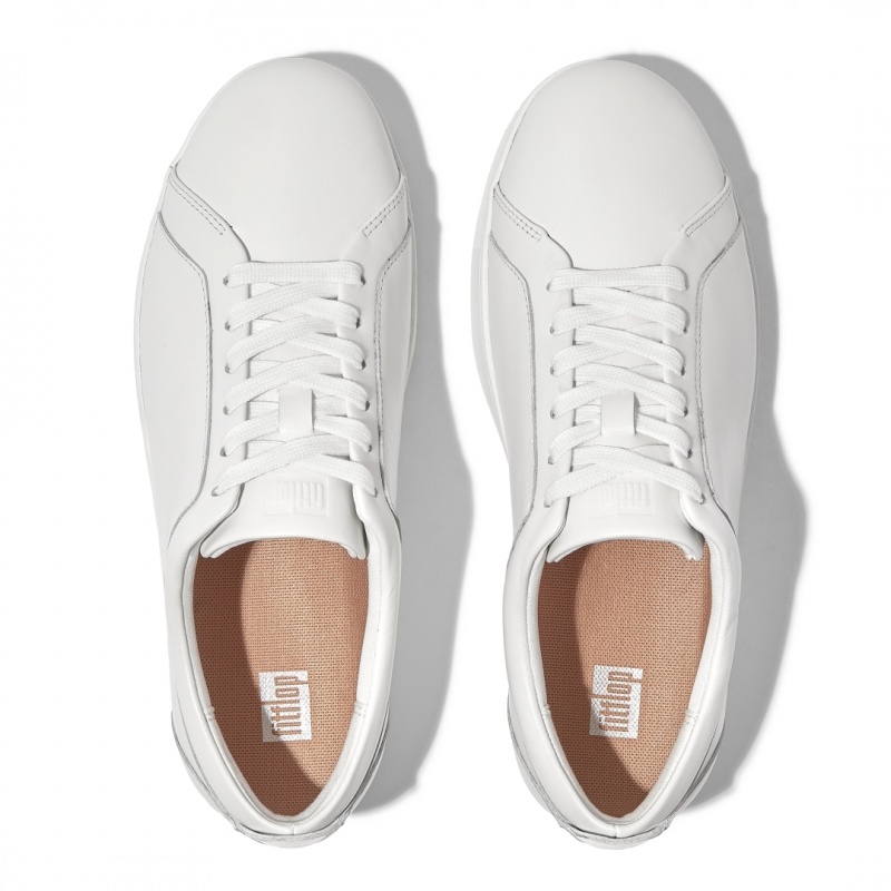 White Fitflop Rally Court Women's Sneakers | PH-0435CPAKO