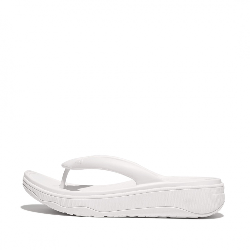 White Fitflop Relieff Eva Tpu Thongs Women\'s Toe-Post Sandals | PH-0168JSNRP