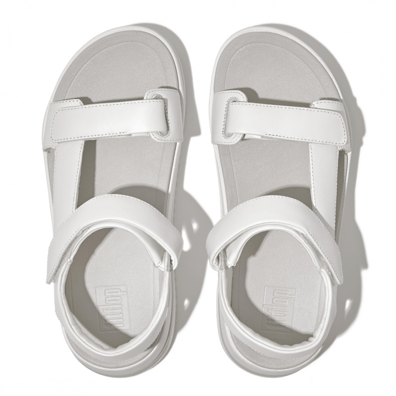 White Fitflop Surff Back Strap Women's Sandals | PH-9372RDLAB