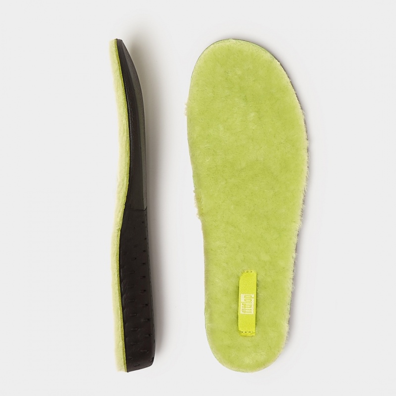 Yellow Fitflop Chrissie Shearling Slippers Women's Insoles | PH-4321NZOKA