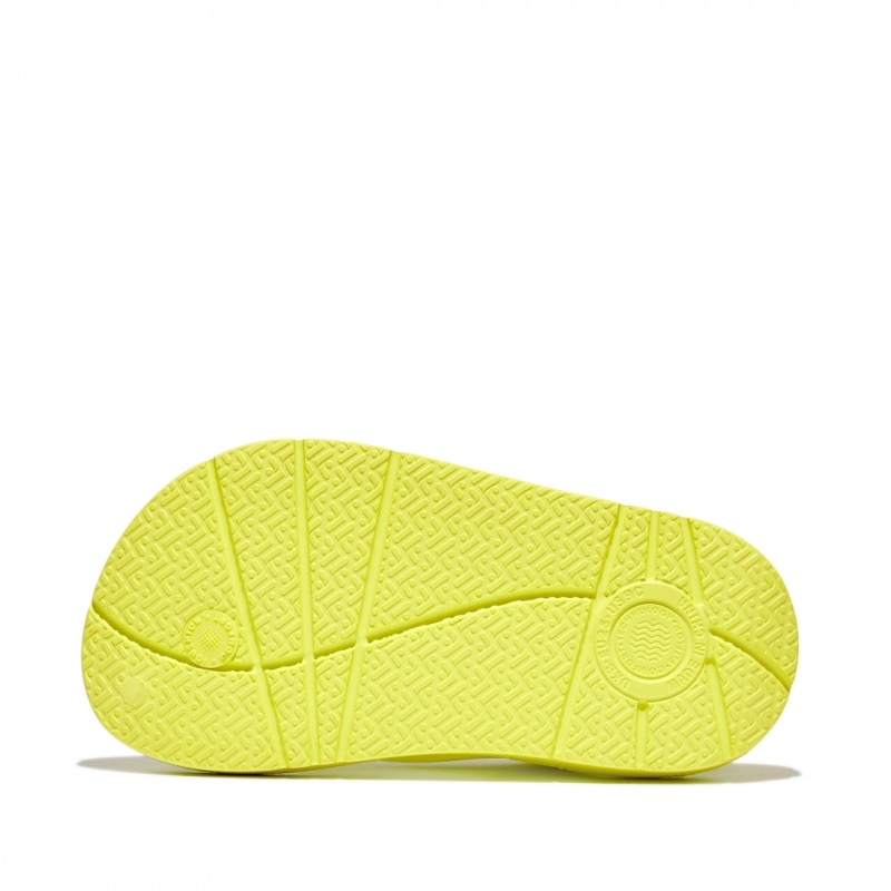 Yellow Fitflop Iqushion Eva Back Straps Kids' Flip Flops | PH-9428SUGLO