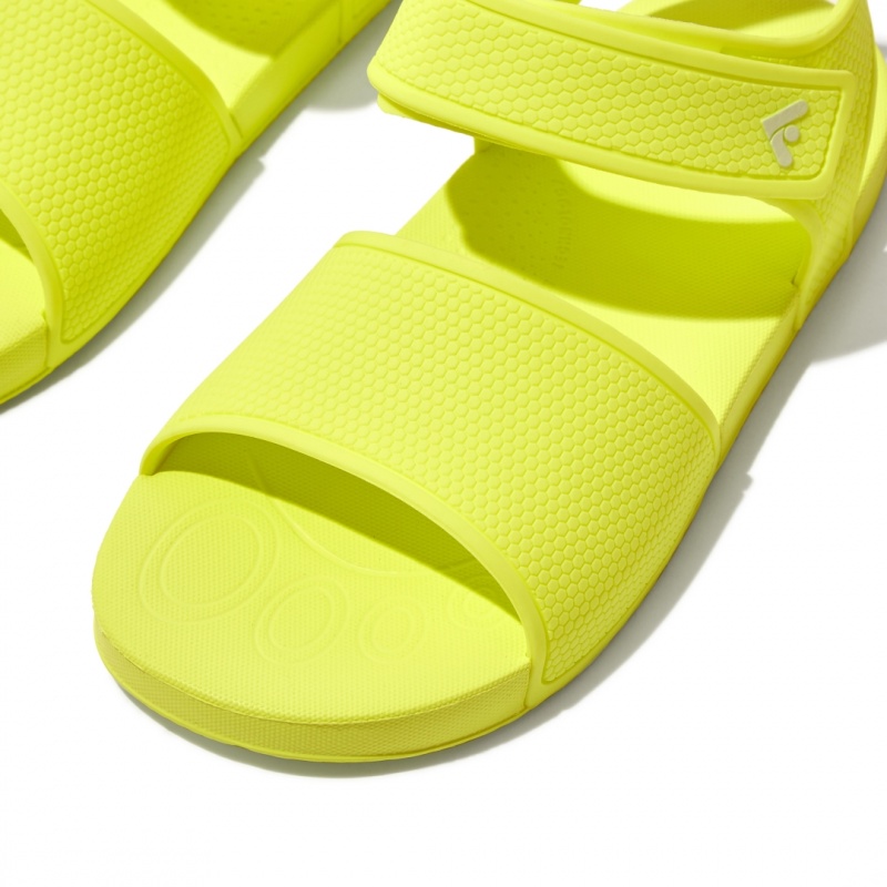 Yellow Fitflop Iqushion Rubber Kids' Back-Strap Sandals | PH-4193RKENZ