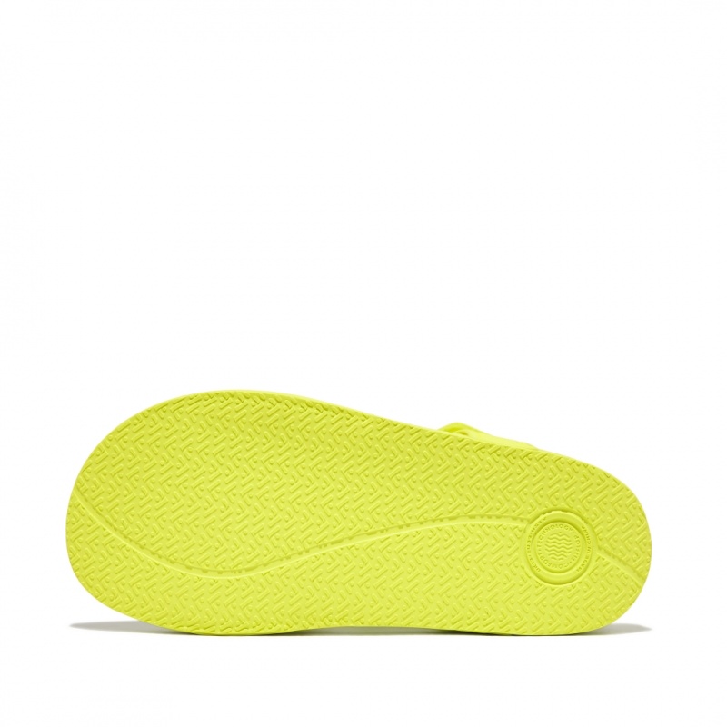 Yellow Fitflop Iqushion Rubber Kids' Back-Strap Sandals | PH-4193RKENZ