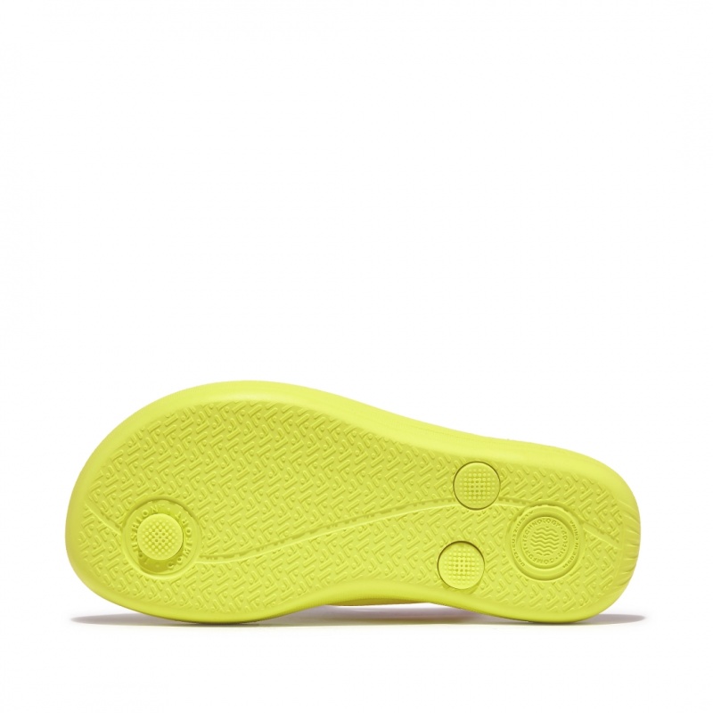 Yellow Fitflop Iqushion Rubber Kids' Flip Flops | PH-7319SGTLI